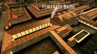 Animation of ancient Roman Fort in Caerleon Wales [upl. by Auoh]