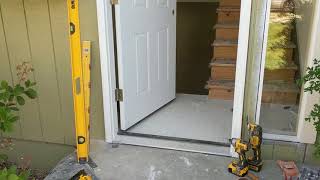 Jeld Wen Front Door Installation  Really crappy products and craftsmanship PART 1 [upl. by Choong198]