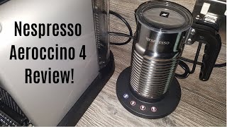 Nespresso Aeroccino 4 Milk Frother Review  Worth upgrading from the Aeroccino 3 [upl. by Elvie]