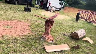 A fabulous range of wooden sculpture at Caerleon festival 2024 [upl. by Nitsur296]