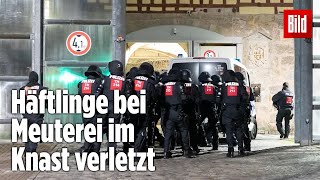 Gefängnismeuterei Polizei stürmt Knast in Thüringen  JVA Untermaßfeld [upl. by Nyleve]